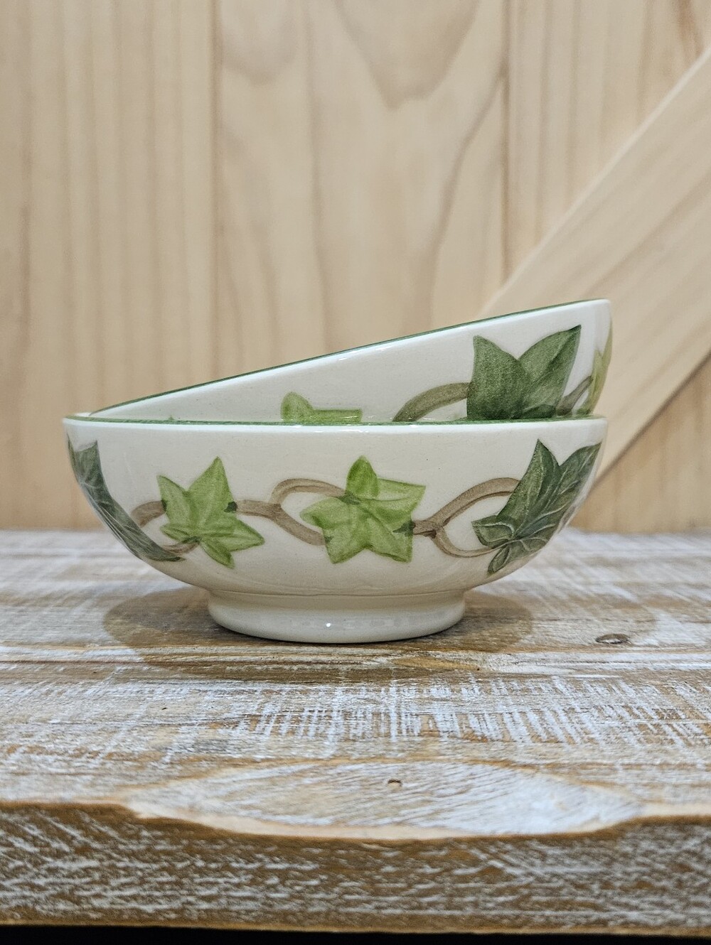 Vintage | Franciscan Ivy Pair Of Oatmeal Bowls